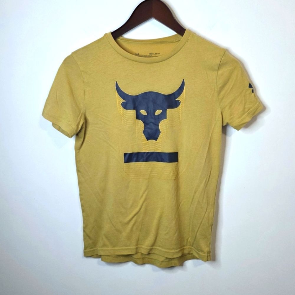 Under Armour Project Rock Above The Bar Loose Heat Gear Tee Size Youth Medium